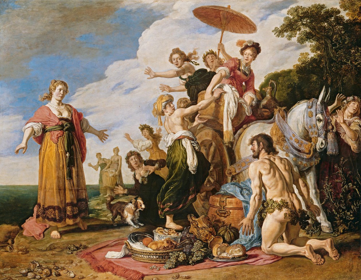 Odiseo ante Nausícaa de Pieter Lastman