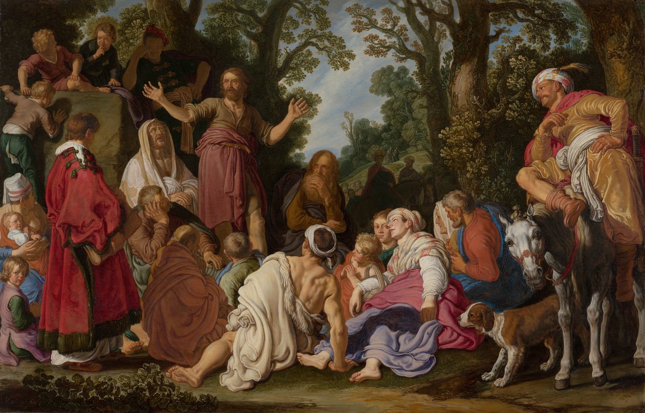 San Juan Bautista predicando de Pieter Lastman