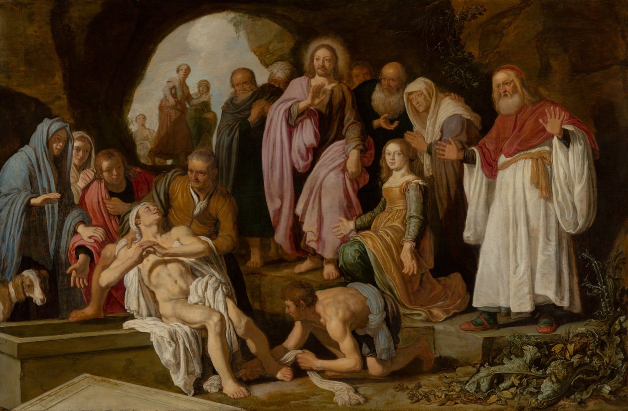La resurrección de Lázaro de Pieter Lastman