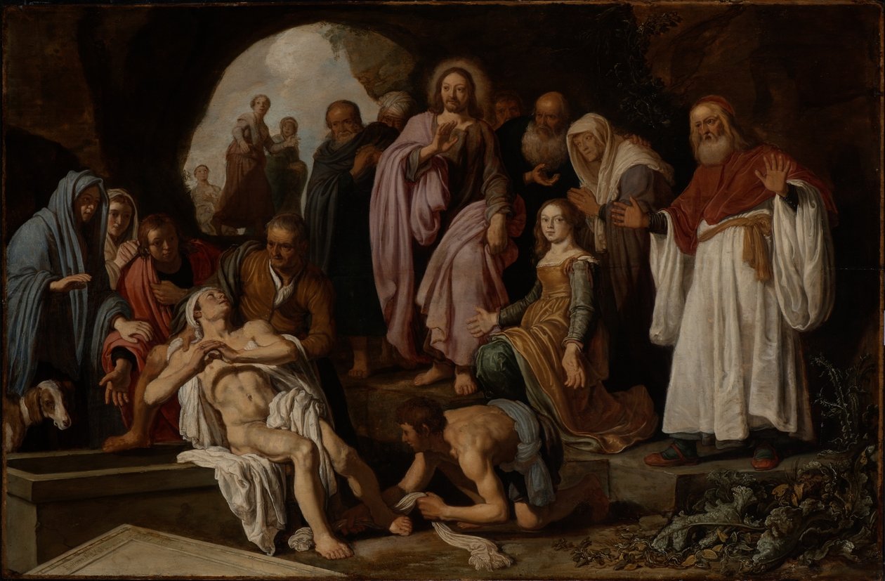 La resurrección de Lázaro de Pieter Lastman