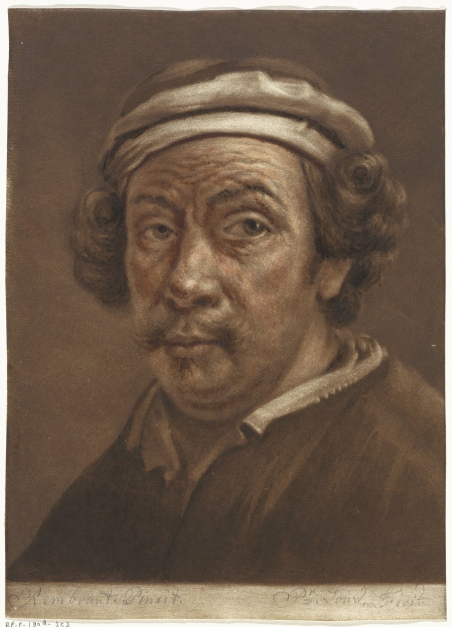 Retrato de Rembrandt van Rijn de Pieter Louw
