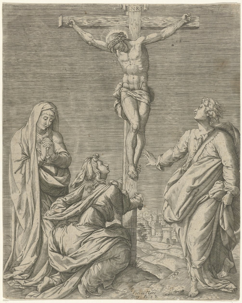 Crucifixión de Cristo de Pieter Maes
