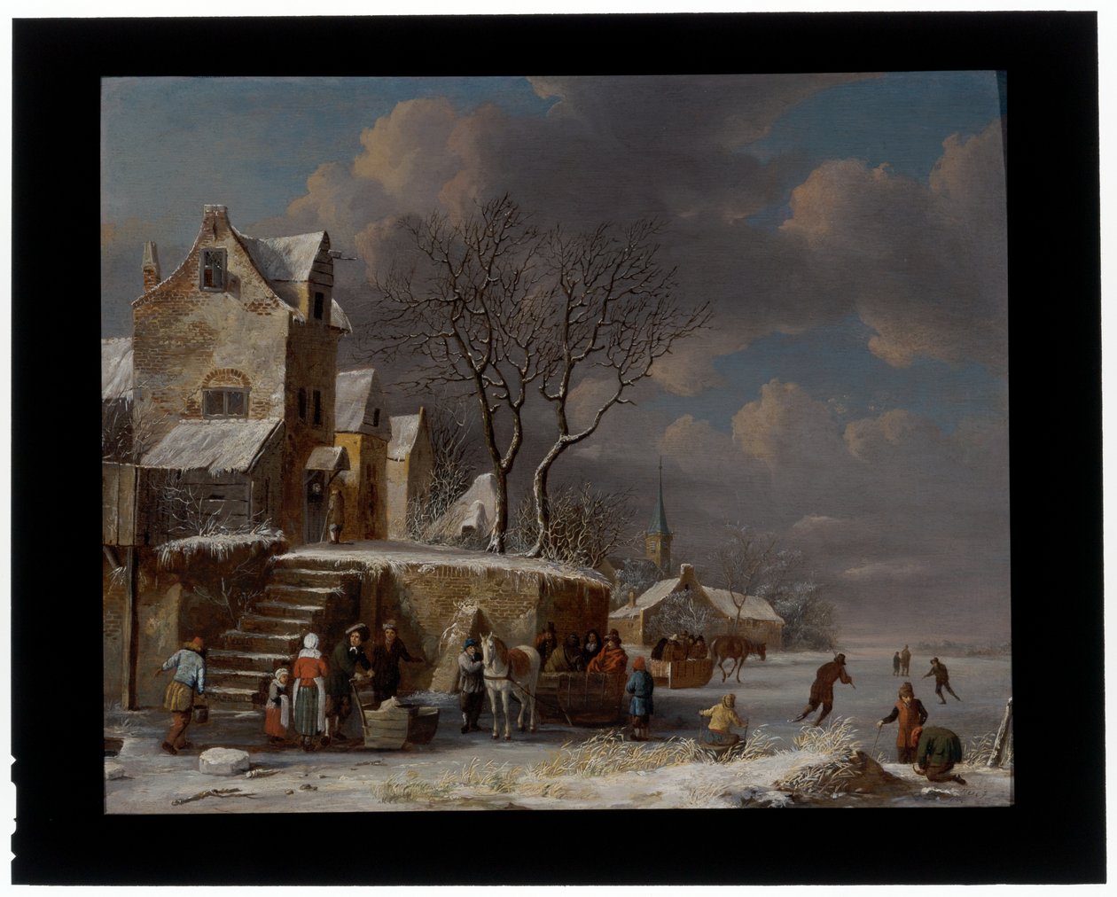 Paisaje de invierno de Pieter Maes
