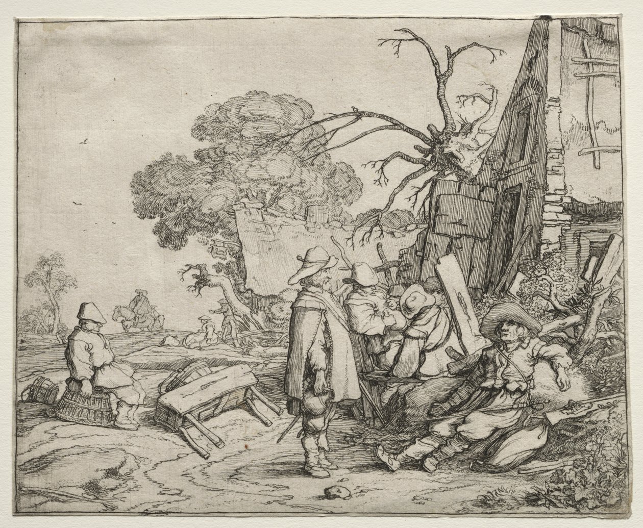 Paisaje con soldados de Pieter Molyn