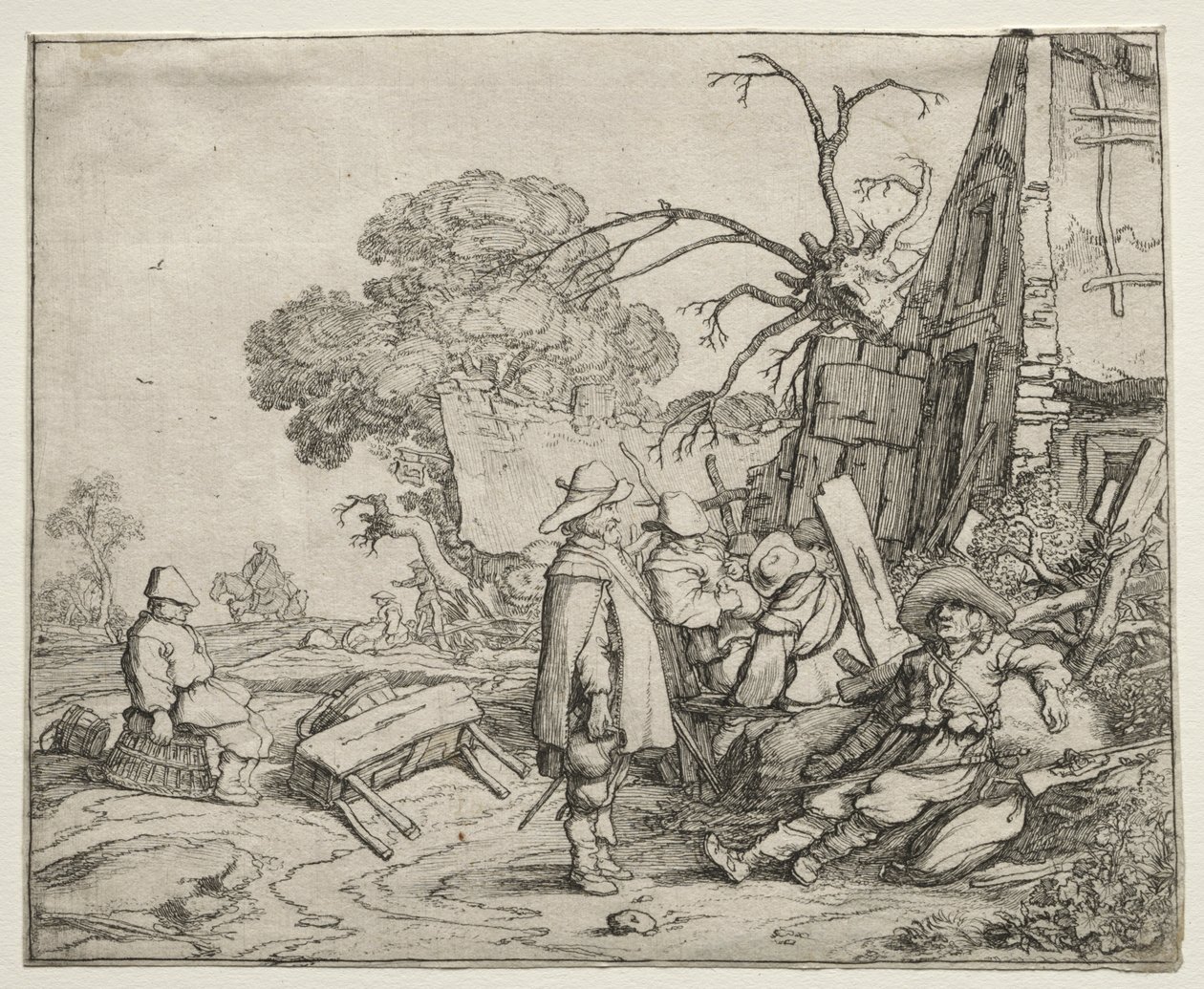 Paisaje con soldados de Pieter Molyn