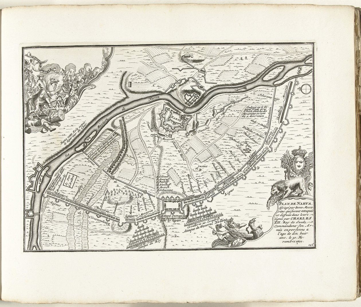 El sitio de Narva en 1700, 1702-1703 de Pieter Mortier
