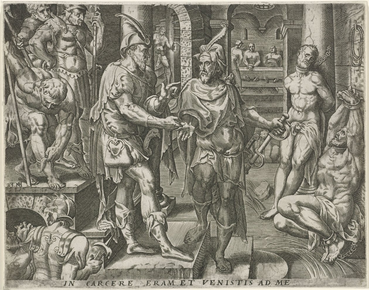 Visitando a los presos Obras de Misericordia (título de la serie) de Pieter Nagel