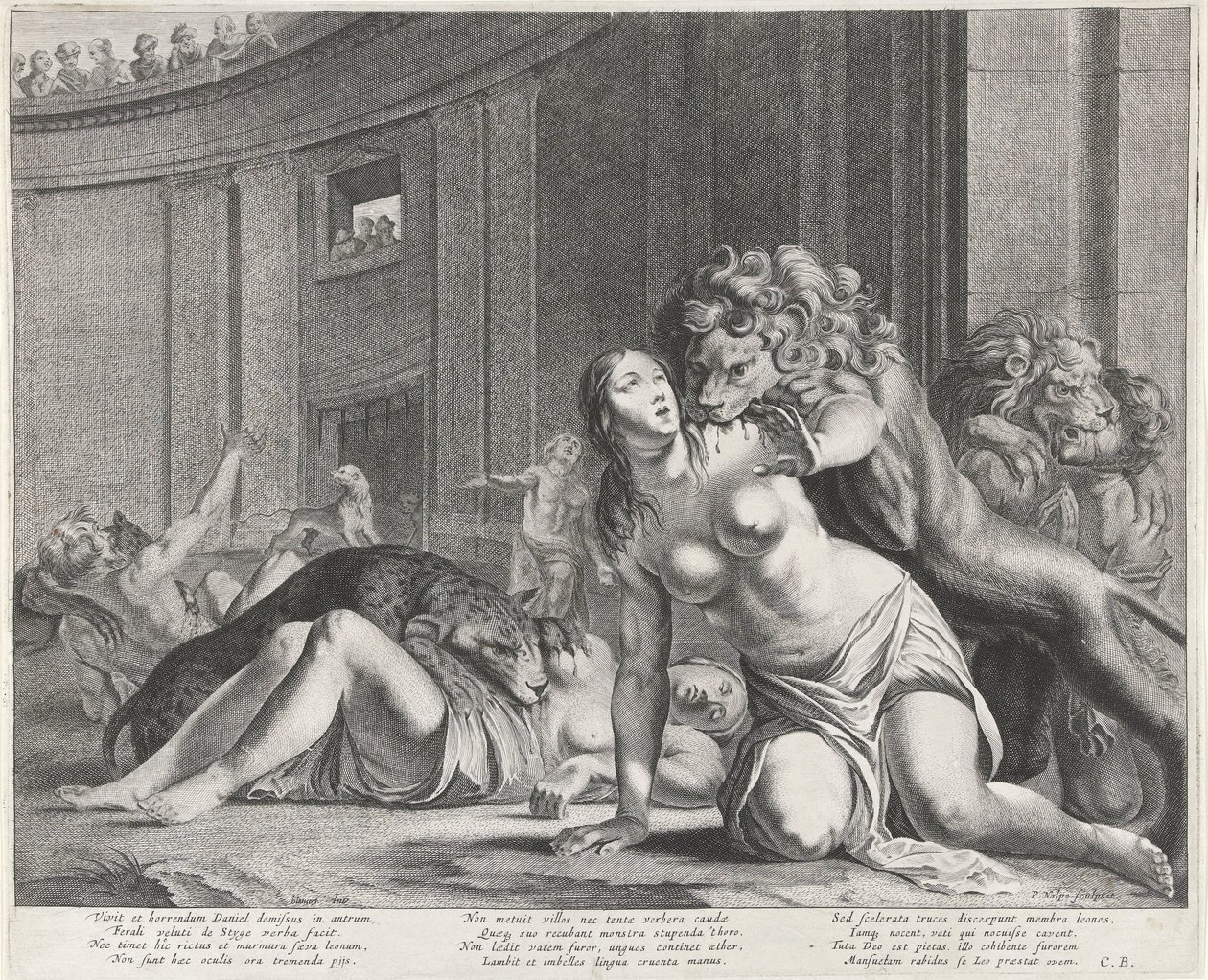 Daniel en el foso de los leones de Pieter Nolpe