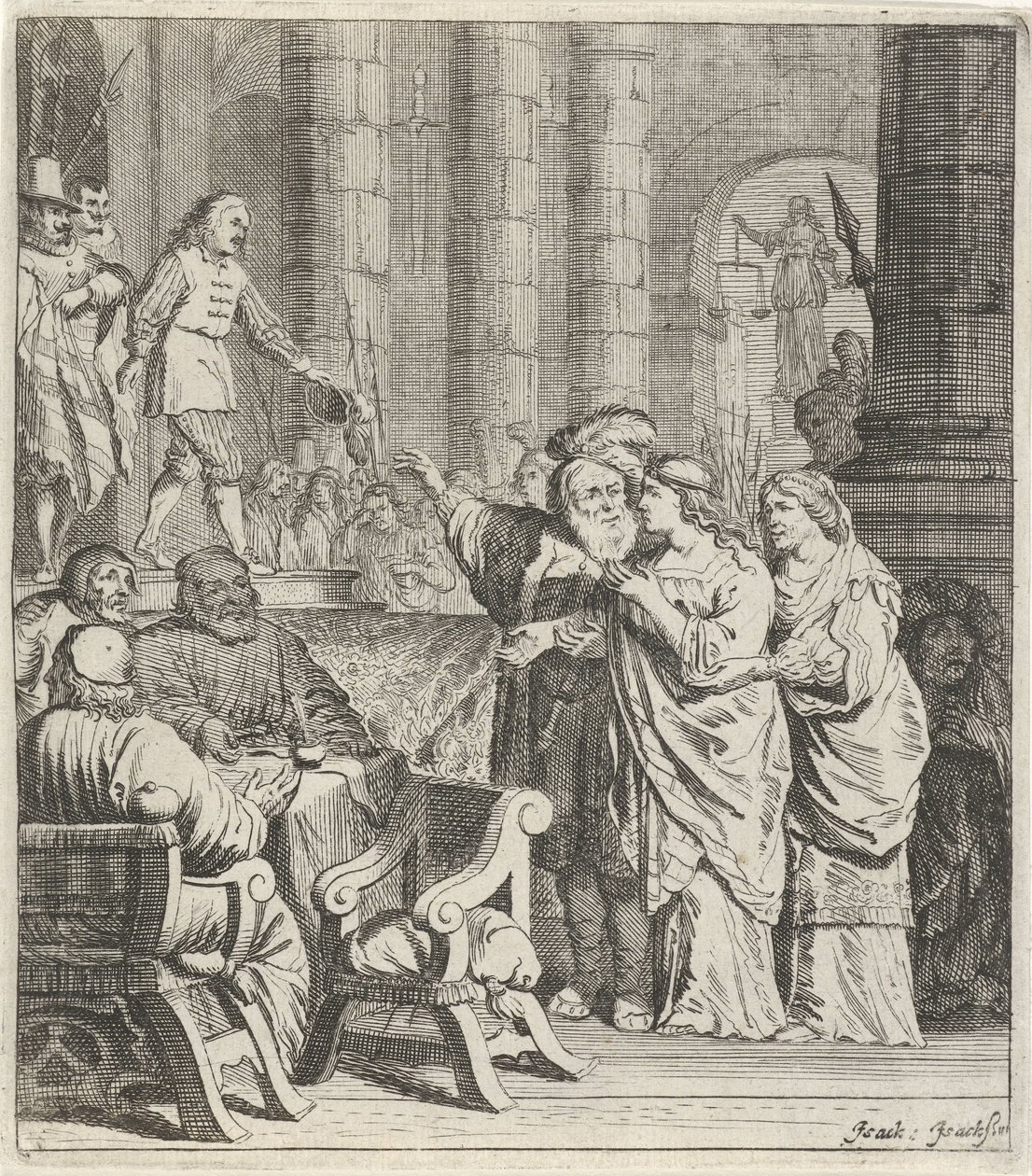 Don Jan y Konstance en la corte de Pieter Nolpe