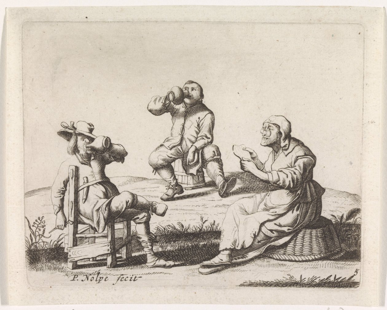 tres granjeros de Pieter Nolpe