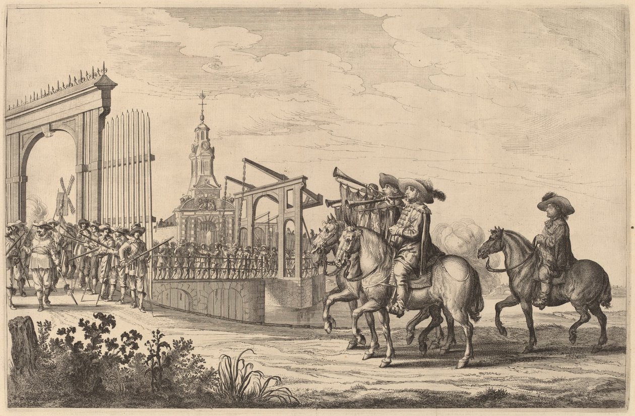 Entrada de María de Médici en Ámsterdam [lámina 1 de 6] de Pieter Nolpe
