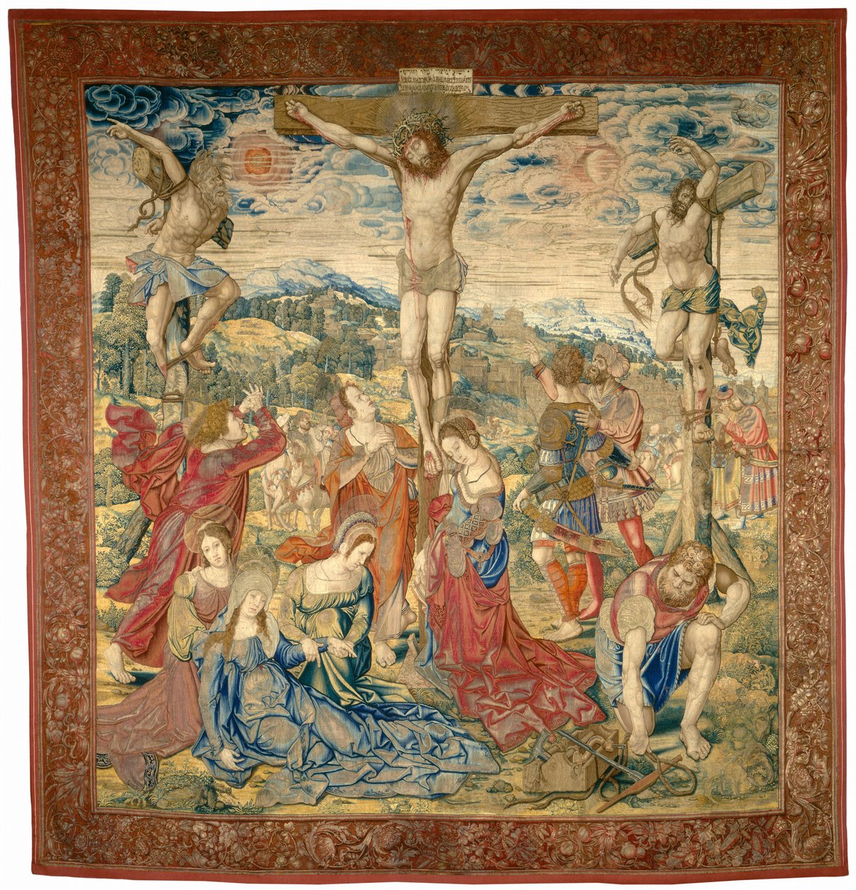 La Crucifixión de Pieter Pannemaker I after Bernard van Orley