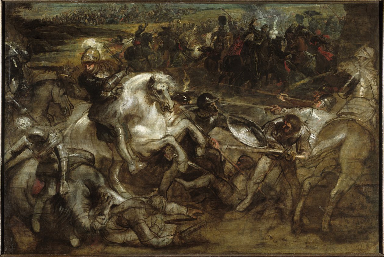 Enrique IV en la Batalla de Ivry, 1628-1630 de Pieter Paul Rubens
