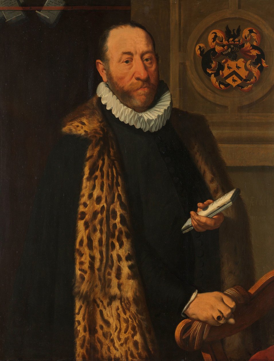 Retrato de Mattheus Augustijnsz Steyn, Consejero en el Colegio del Almirantazgo del Barrio Norte en Dokkum de Pieter Pietersz. (I)