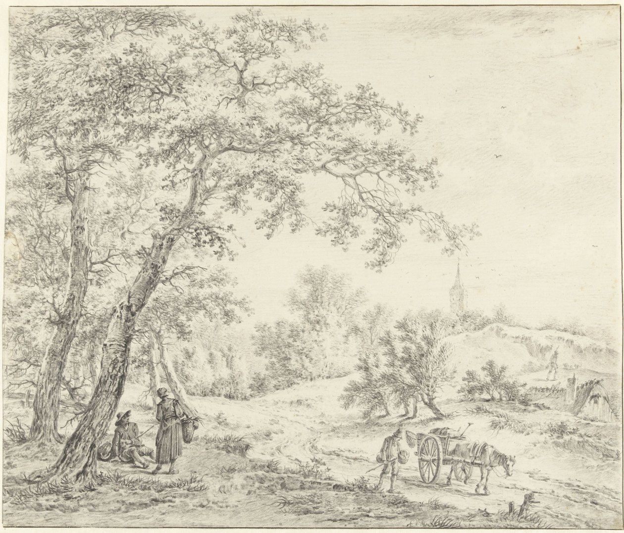 Paisaje de Holanda Septentrional (¿Egmond hacia Castricum?) de Pieter Pietersz. Barbiers
