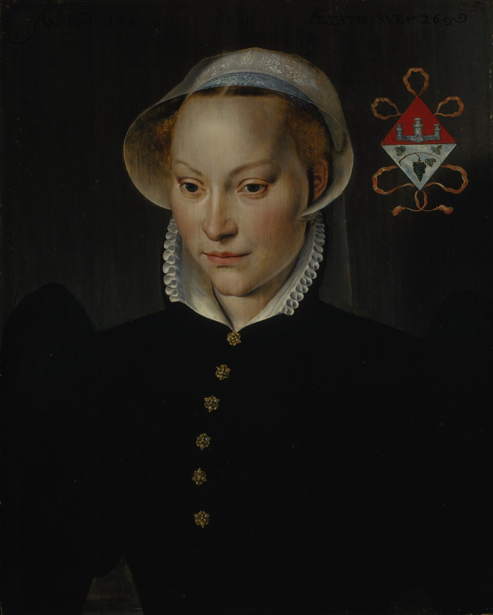 Dama casada de Brujas, 26 años de Pieter Pourbus