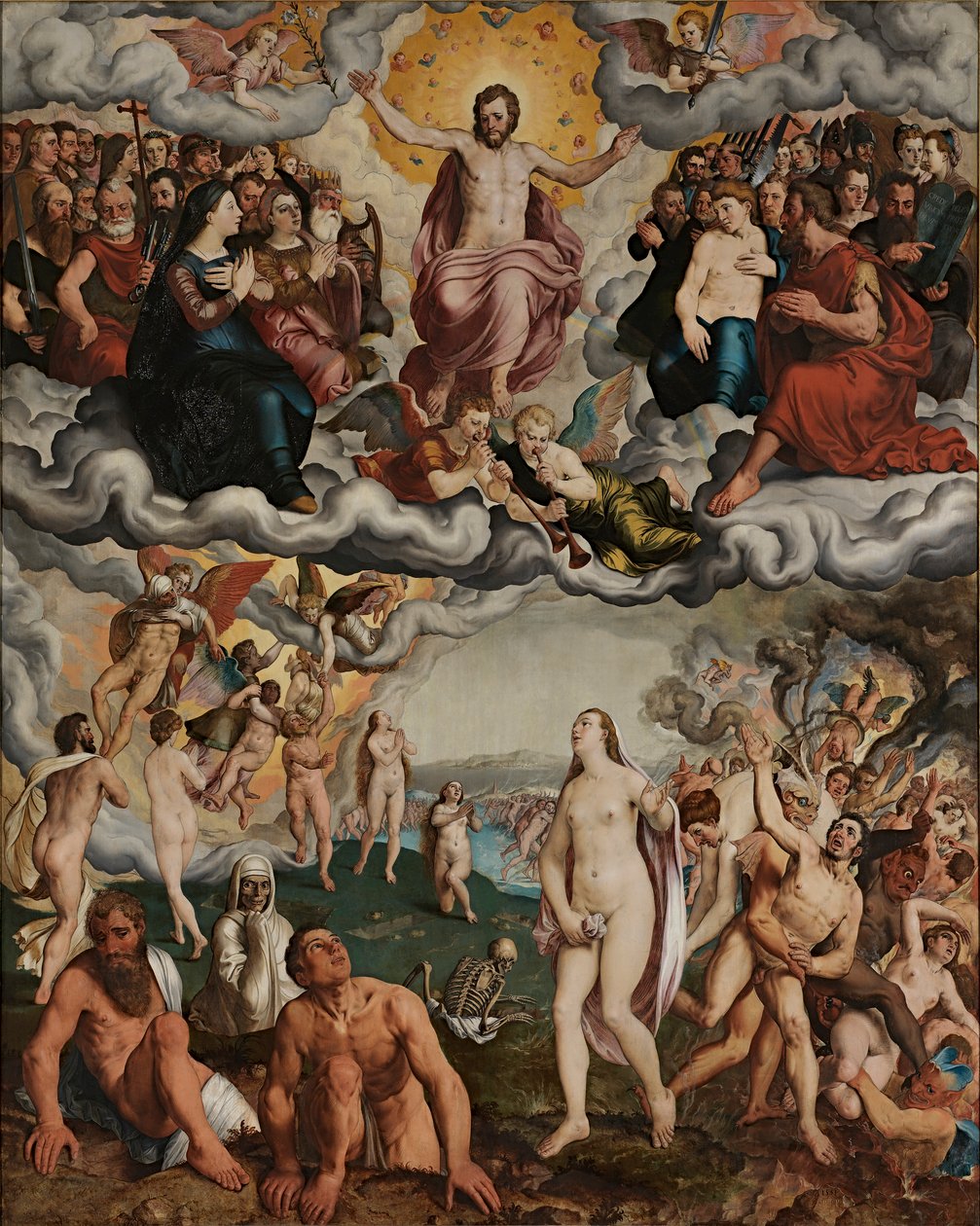 El juicio final, 1551 de Pieter Pourbus