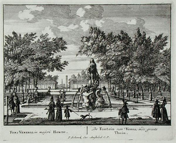La fuente de Venus en un gran jardín, de 