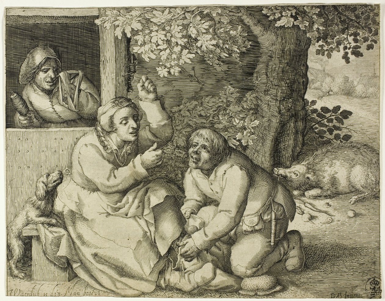 Alegoría de la Discordia Conyugal de Pieter Serwouters