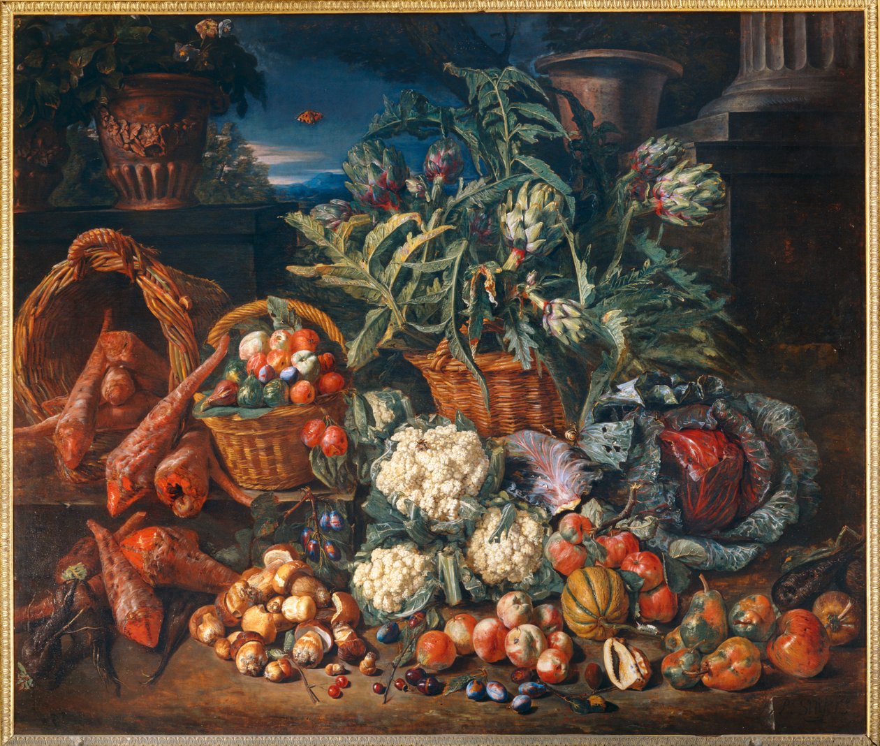 Nature morte: legumes et fruits - Naturaleza muerta: Legumbres y frutas ... de Pieter Snyers