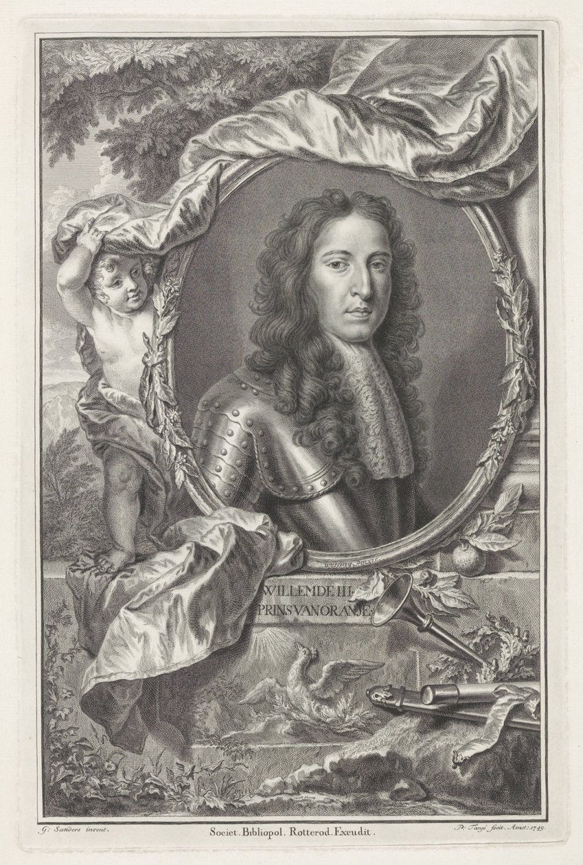 Retrato de Guillermo III, Príncipe de Orange de Pieter Tanjé