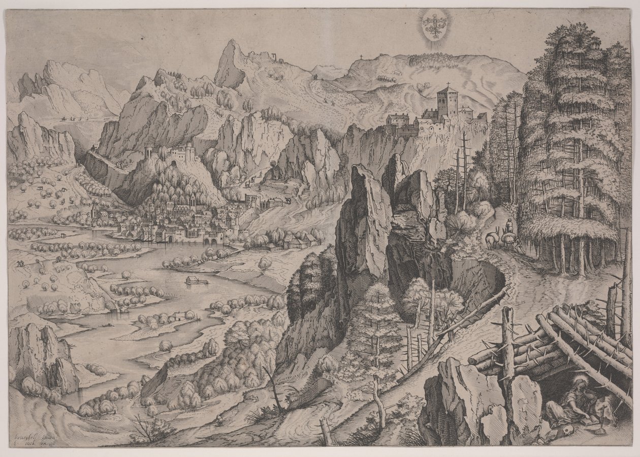 Magdalena Penitente de Pieter The Elder (after) Brueghel