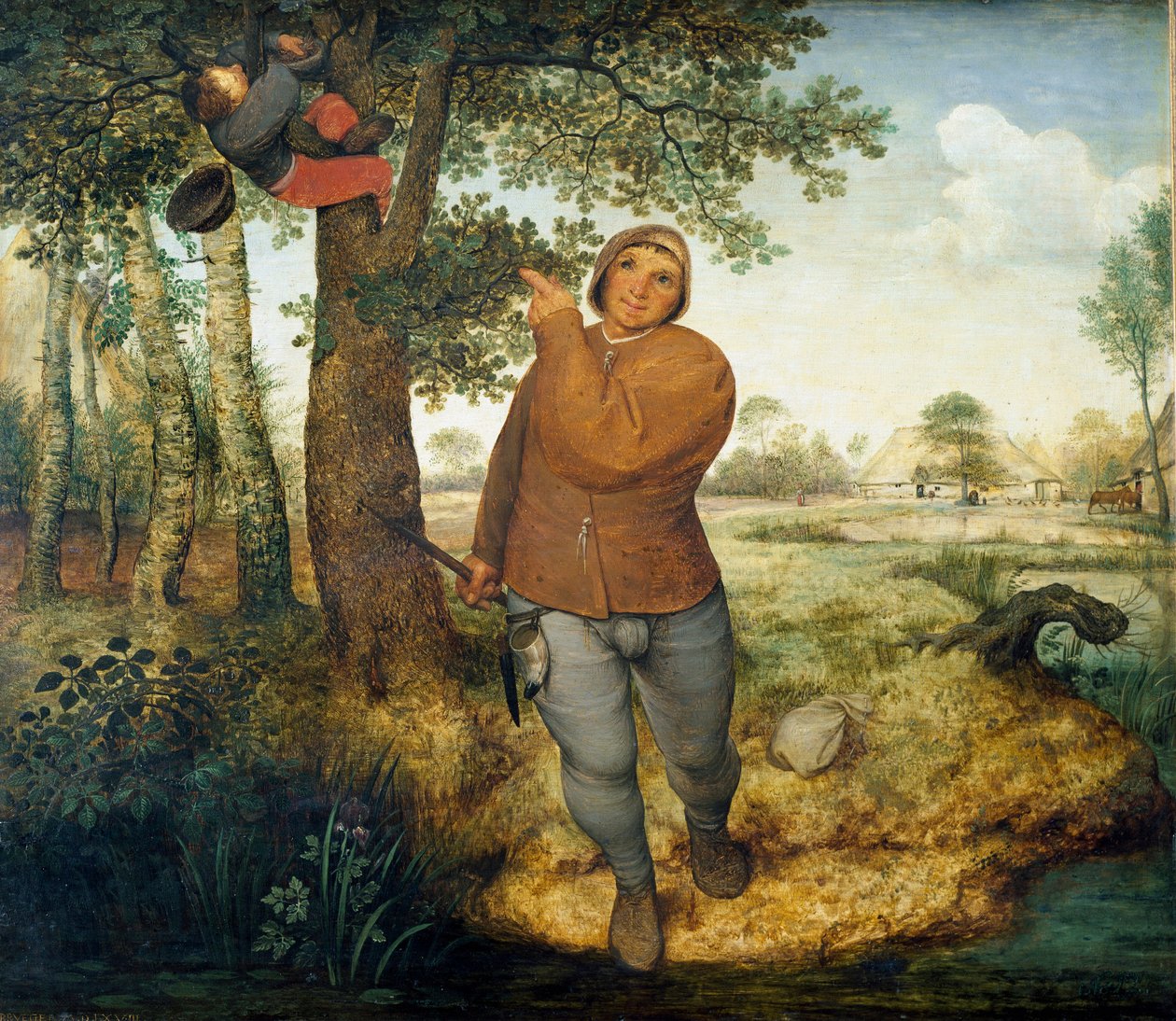 El ladrón de nidos de Pieter Bruegel the Elder