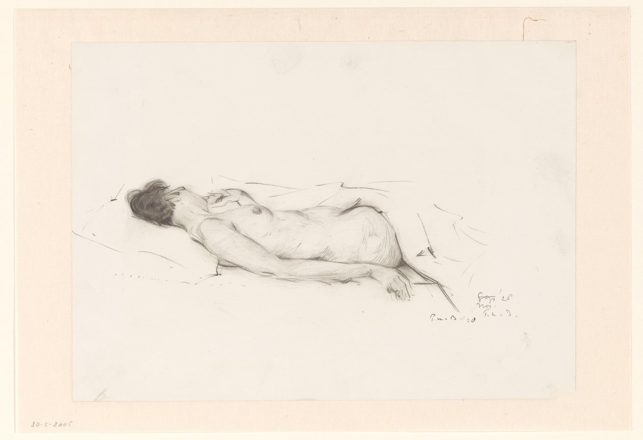 Desnudo recostado de Pieter Willem van Baarsel