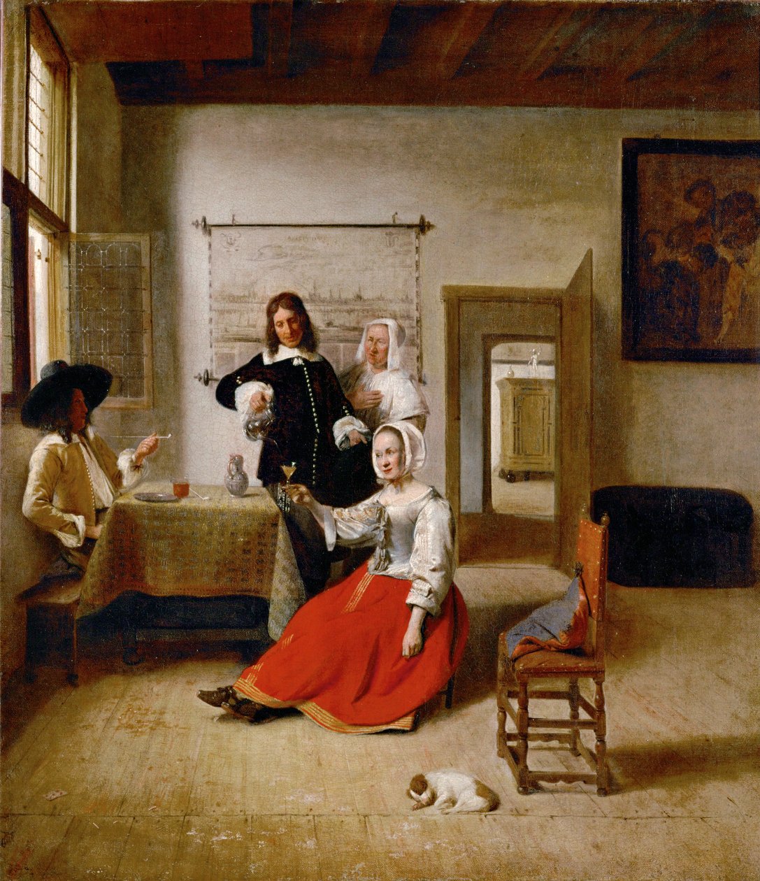 El bebedor ... de Pieter de (after) Hooch