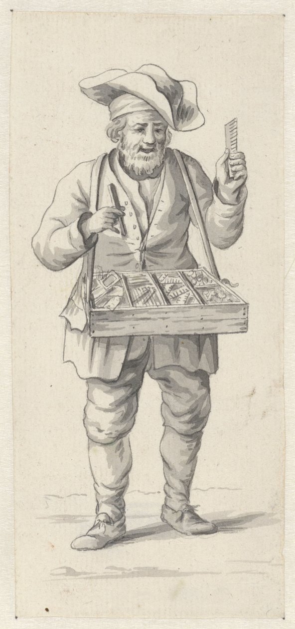 Vendedor ambulante de peines y agujas de Pieter de Goeje
