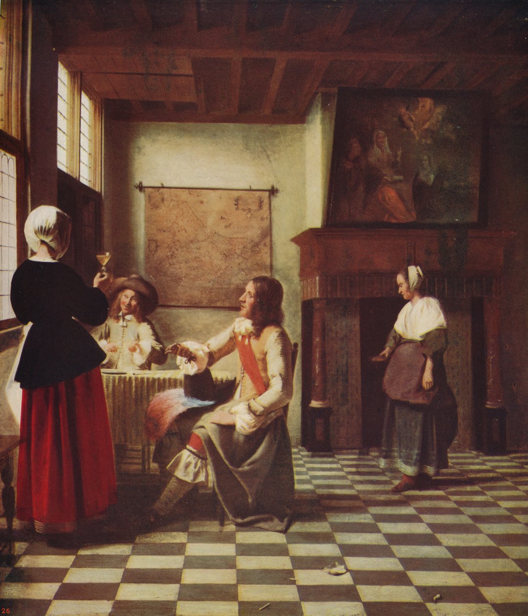 Interior de una casa holandesa, c1658, c1915 de Pieter de Hooch
