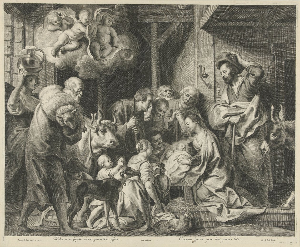 Adoración de los pastores de Pieter de Jode (II)