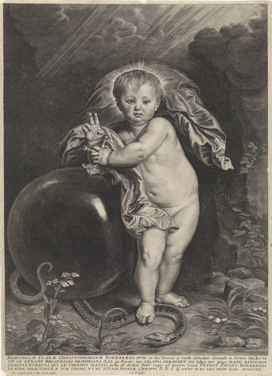 Cristo niño con orbe de Pieter de Jode (II)