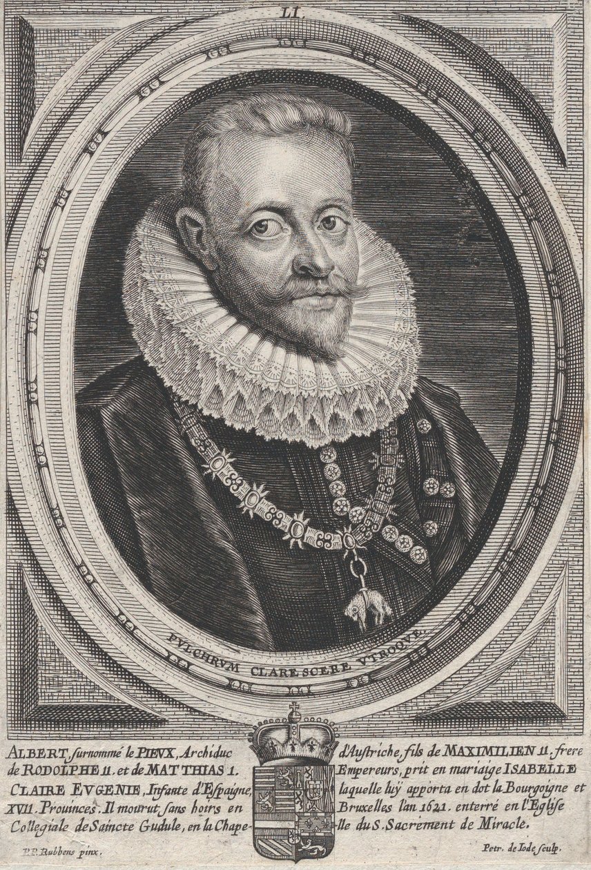 Retrato de Alberto VII, Archiduque de Austria, ca. 1650 de Pieter de Jode II