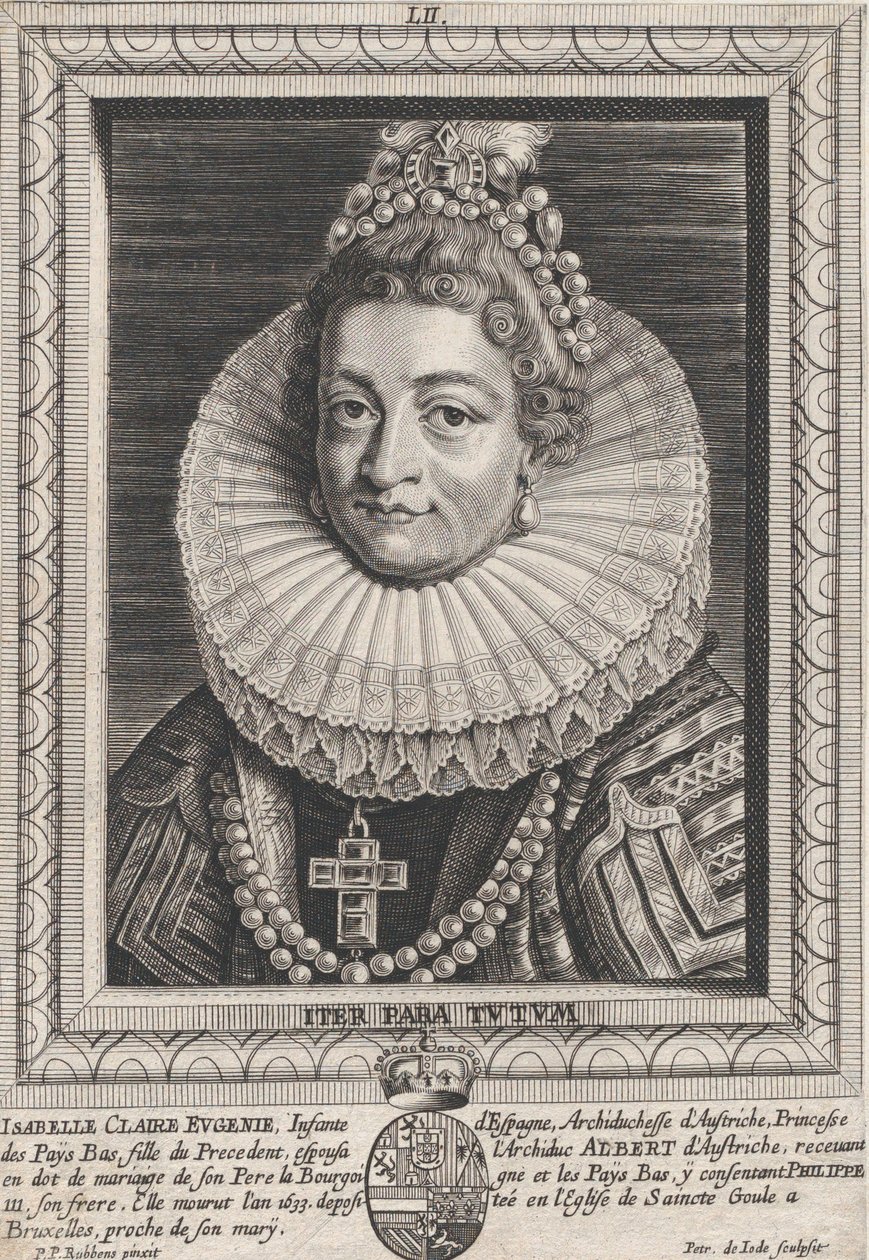 Retrato de Isabel Clara Eugenia, Infanta de España de Pieter de Jode II