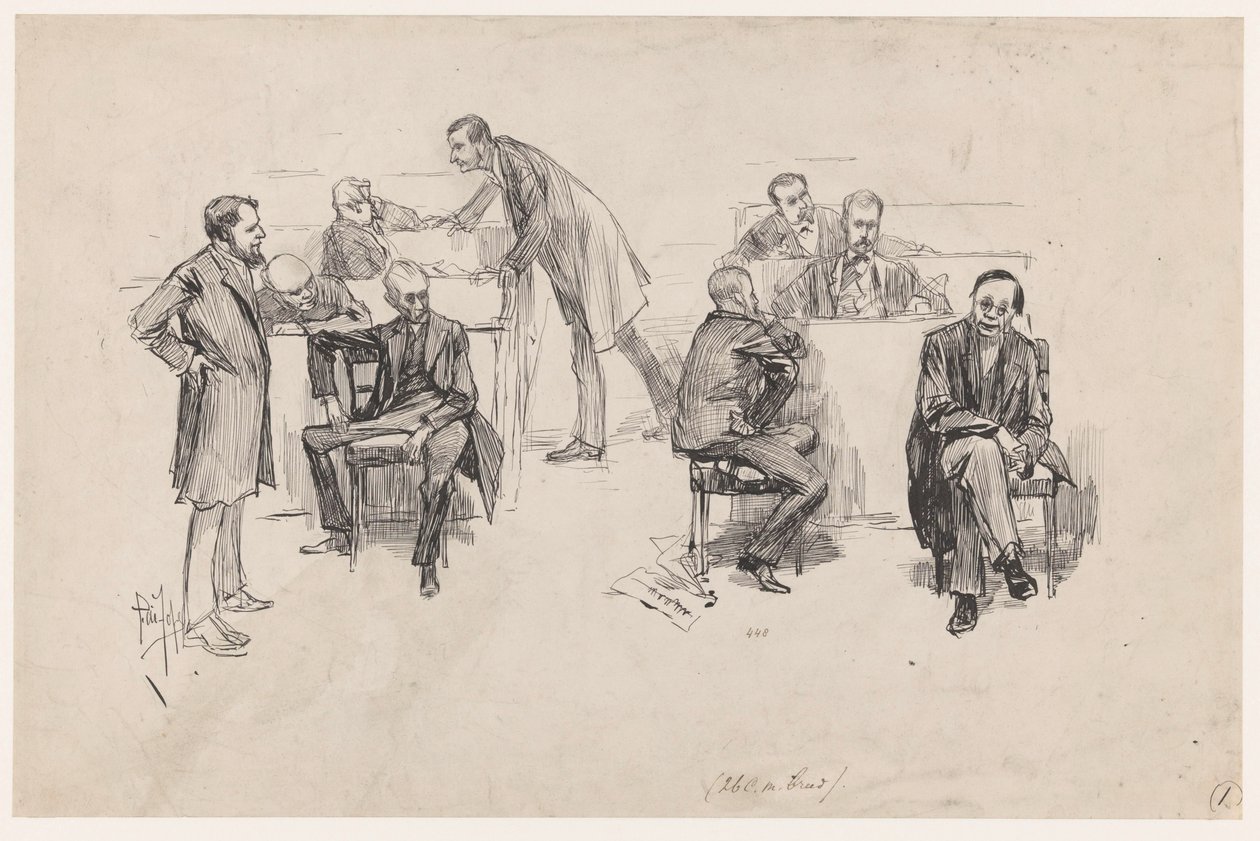La Cámara de Diputados durante el debate de la reforma constitucional en 1887 de Pieter de Josselin