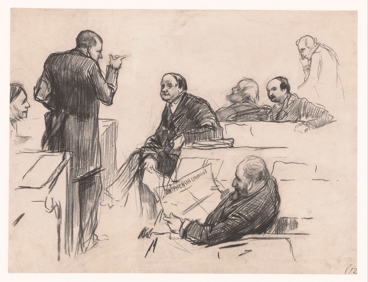 diputados Sr. H.C. Verniers van der Loeff, A.J.W. Farncombe Sanders, GM van der Linden, J. Willink y Jhr. Sr. Ruys van Beerenbroek de Pieter de Josselin