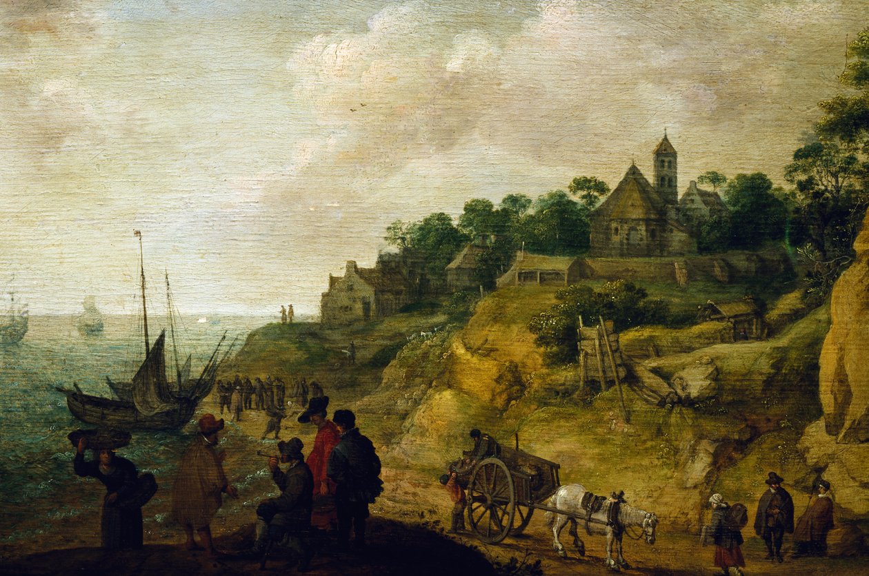 Paisaje holandés, atribuido a Pieter de Neyn (1597-1639). de Pieter de Neyn