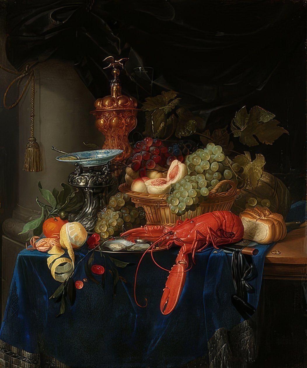 Naturaleza muerta con copa dorada de Pieter de Ring