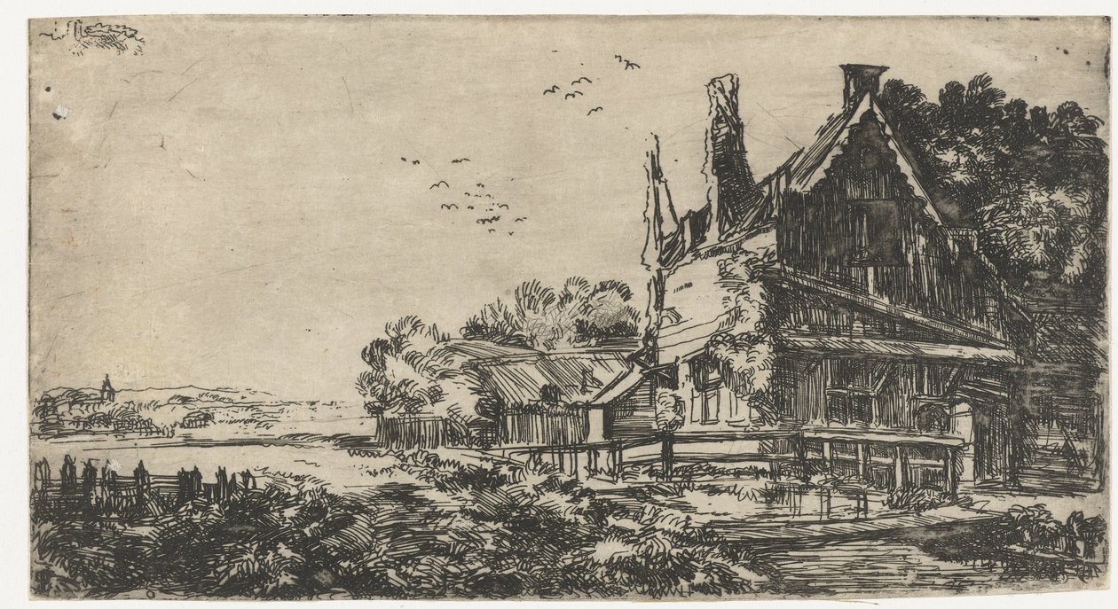 Casa con las tres chimeneas de Pieter de With (attributed to)
