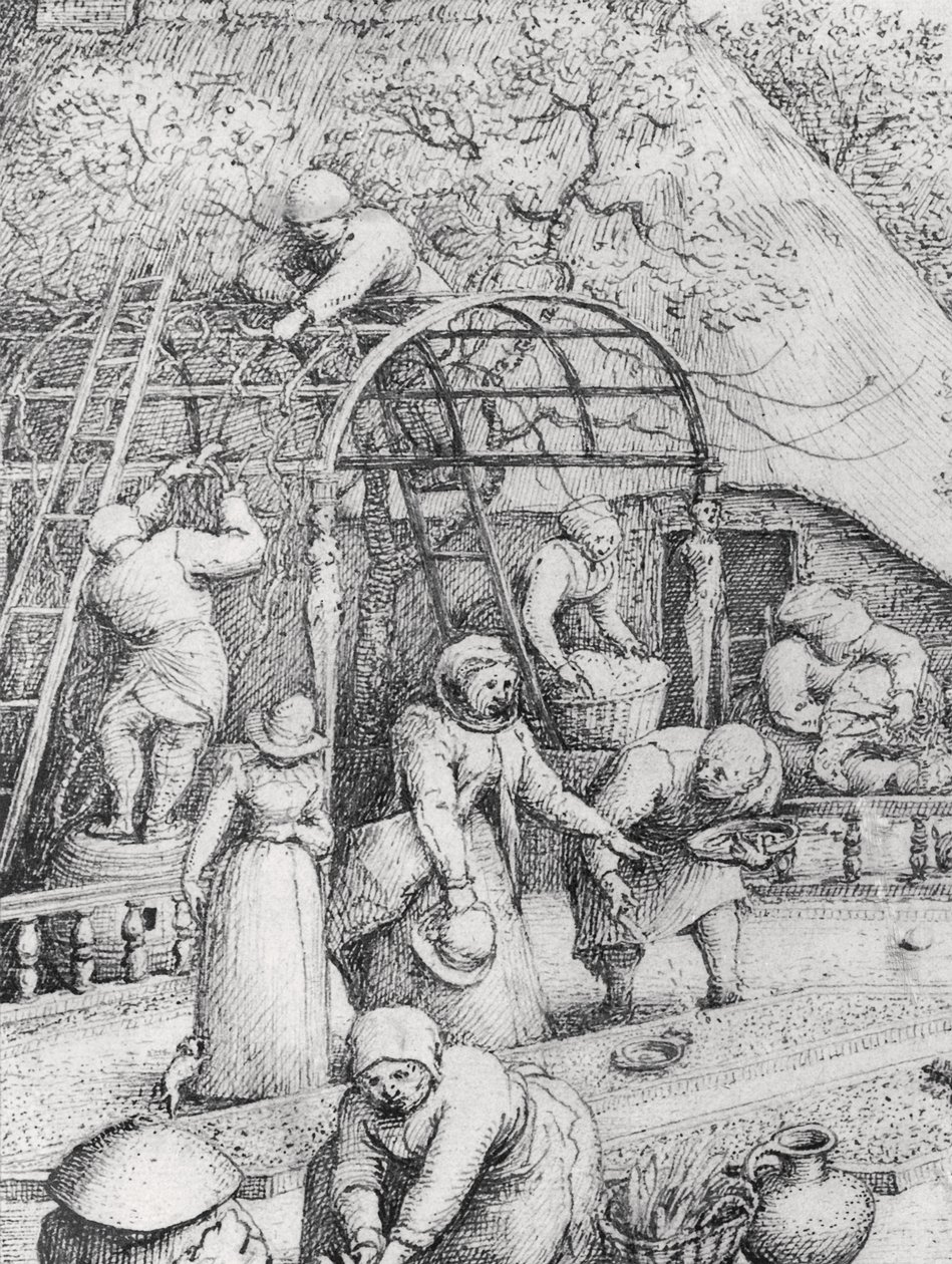 Detalle de Primavera de Pieter Bruegel the Elder