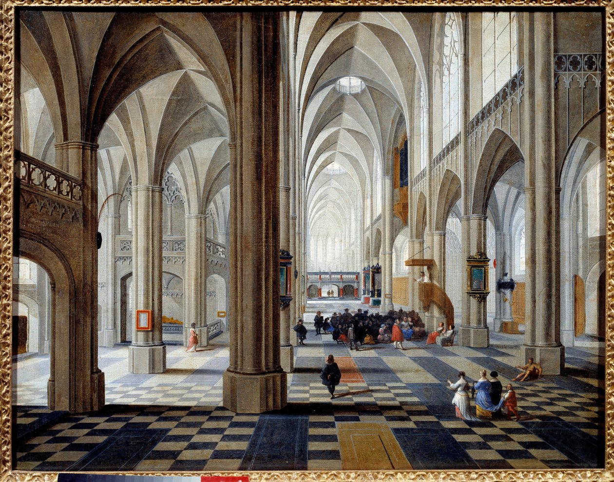 Interior de la Catedral de Amberes de Pieter the Elder Neefs