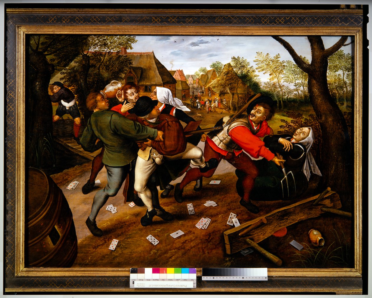 Los jugadores se pelean de Pieter the Younger Brueghel