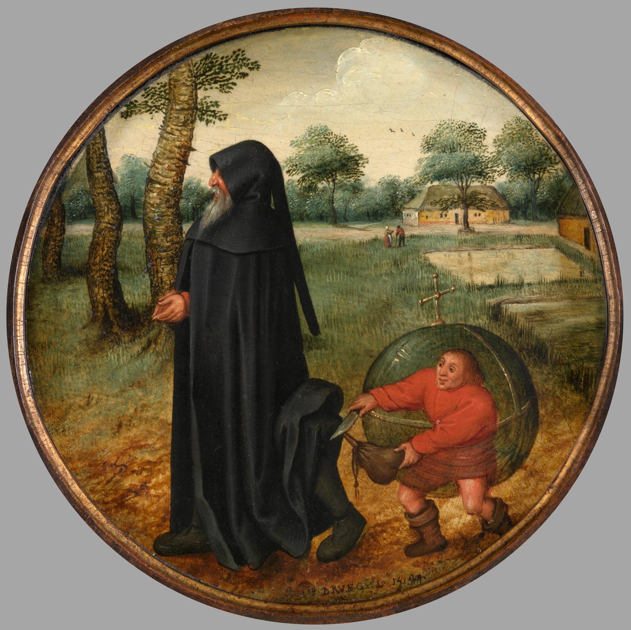Estoy de luto porque el mundo es tan poco fiable de Pieter the Younger Brueghel