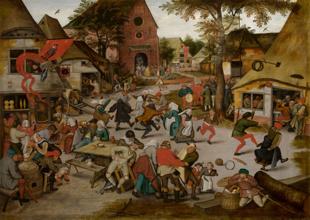Kermesse de la fiesta de San Jorge (óleo sobre tabla) de Pieter the Younger Brueghel