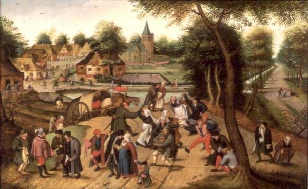 Regresando de la Kermesse de Pieter the Younger Brueghel