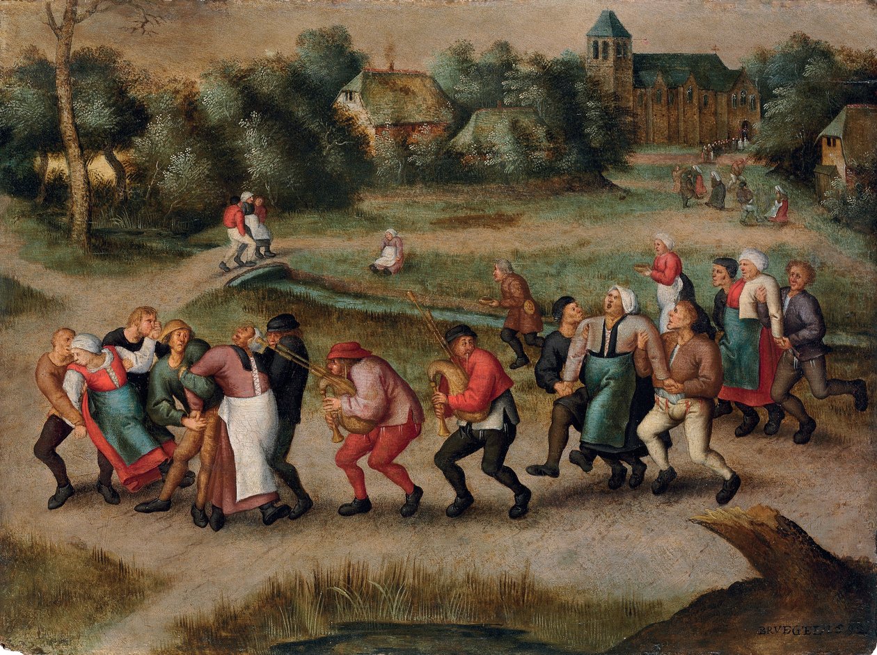 Los bailarines de San Juan en Molenbeeck, 1592 de Pieter Brueghel the Younger
