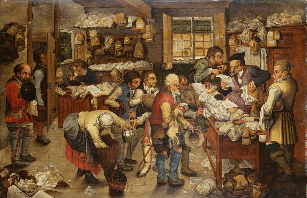 El pago del diezmo, 1619 de Pieter Brueghel the Younger