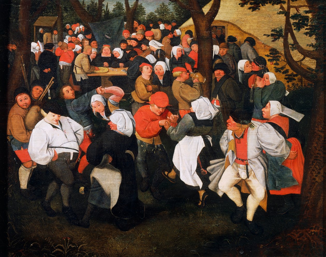 Baile de pueblo, de Pieter Brueghel Joven (1564-1638) de Pieter the Younger Brueghel