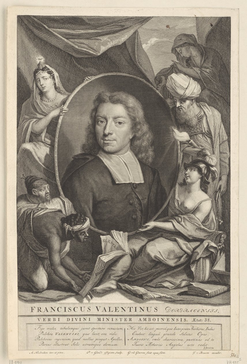 Retrato de François Valentijn Francis Valentinus (título sobre el objeto) de Pieter van Gunst